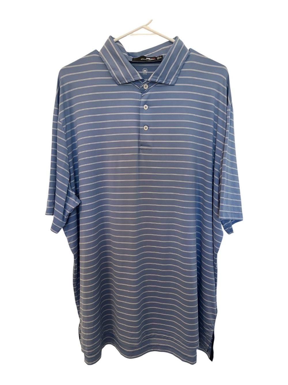 RLX Ralph Lauren Striped Performance Golf Short-Sleeve Polo Shirt